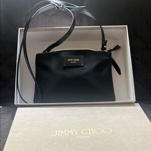 Jimmy Choo Black Crossbody Bag with Minimalist Design